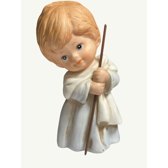 Homco Vintage 3 Piece Porcelain Child Nativity Christmas Figurines #5258 - Picture 9 of 15